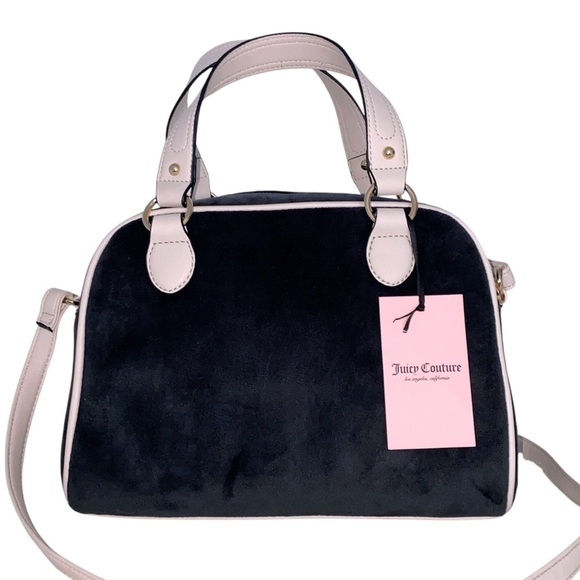 Juicy Couture Kingdom Bowler Black Liquorice Crystal Crossbody Bag Purse NWT - Picture 7 of 10